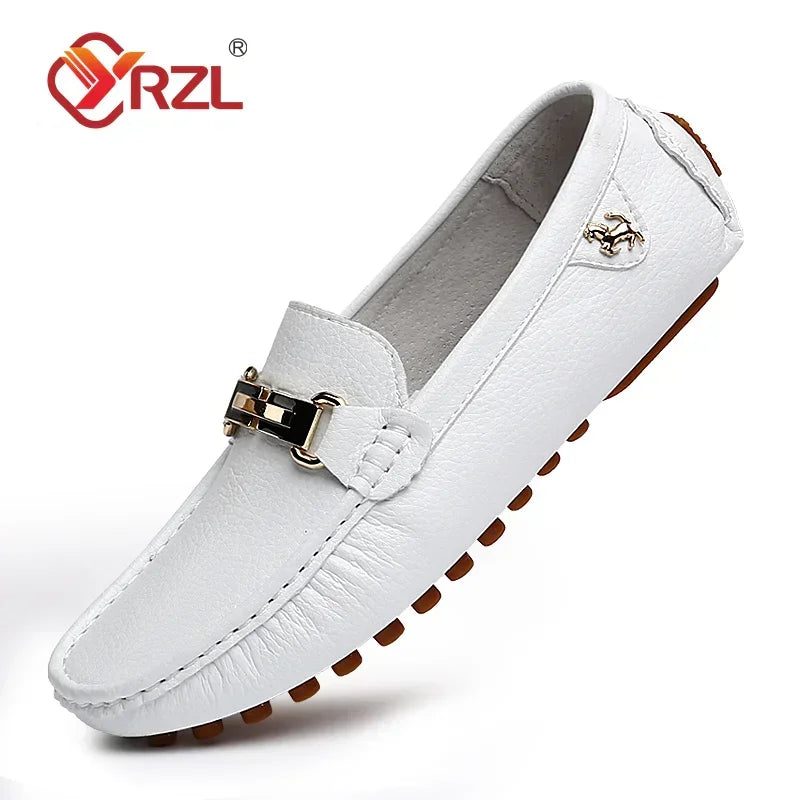 Handmade Leather Slip-On Moccasins