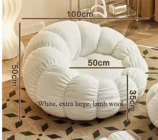 Pumpkin Lazy Single Tatami Sofa Chair