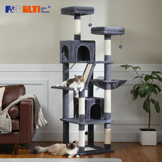 Multi-Level Cat Tree with Scratching Posts