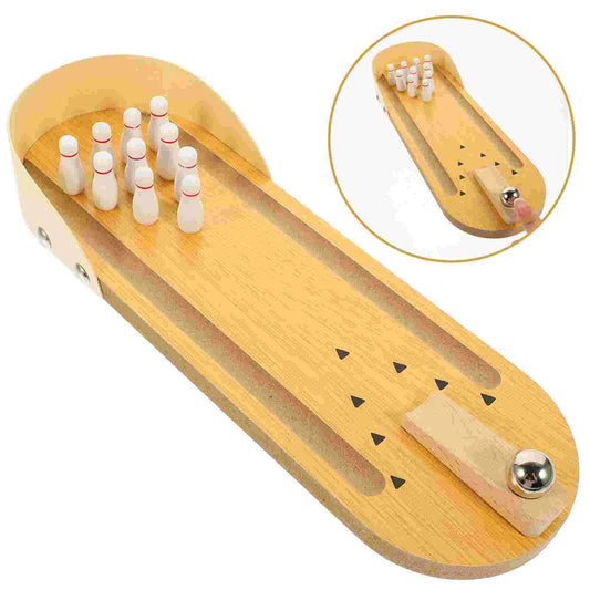 Mini Bowling Wooden Desktop Game