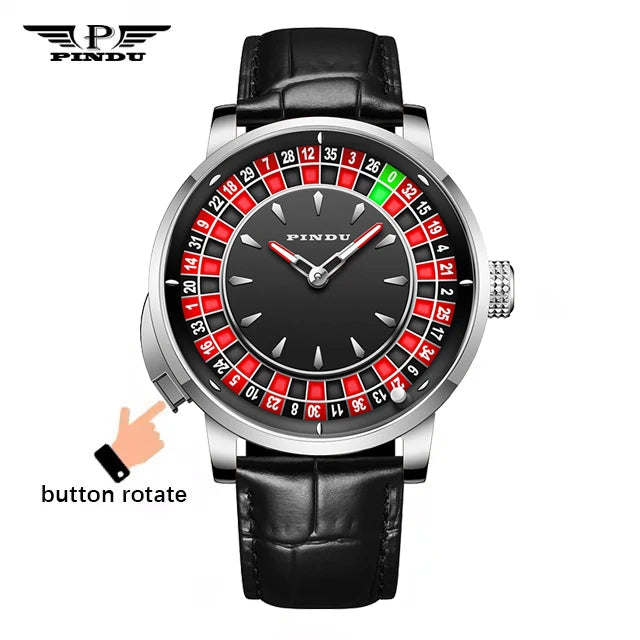 Push Button Gambling Table Roulette Watch