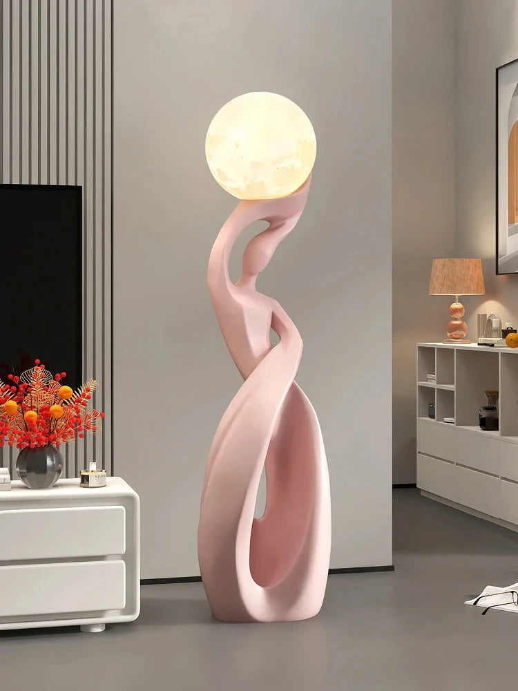 Abstract Art Large Floor Luminous Sculpture Figurines