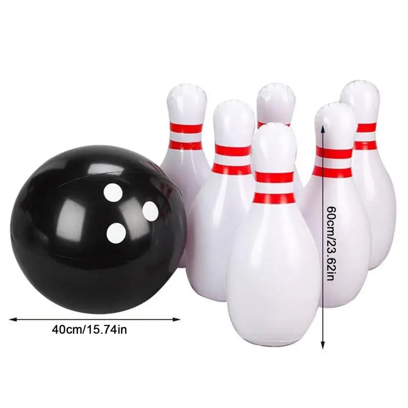 Inflatable Bowling Set Giant Outdoor Lawn Yard Game