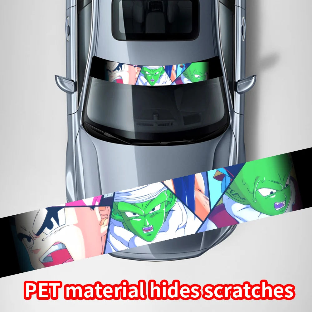 GOKU Front and Rear Decorative Sunshade Decals