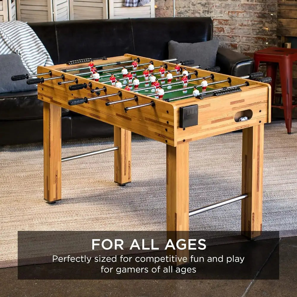 Competition Sized Foosball Table w/ 2 Balls, 2 Cup Holders