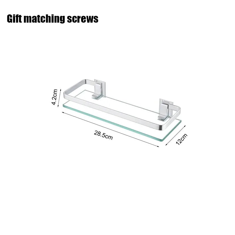 Glass Shelf Storage Shower Organizer