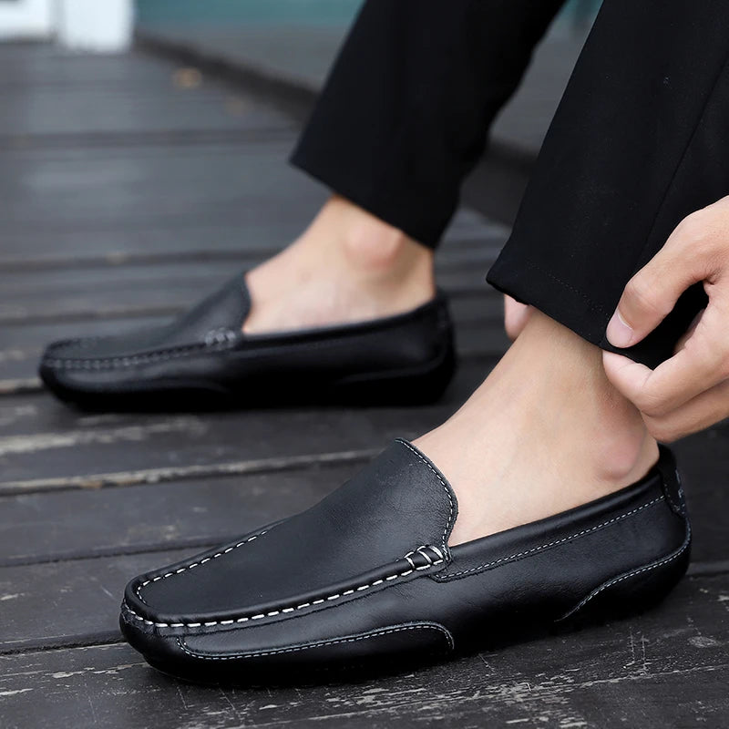 Genuine Leather Breathable Moccasins Loafers