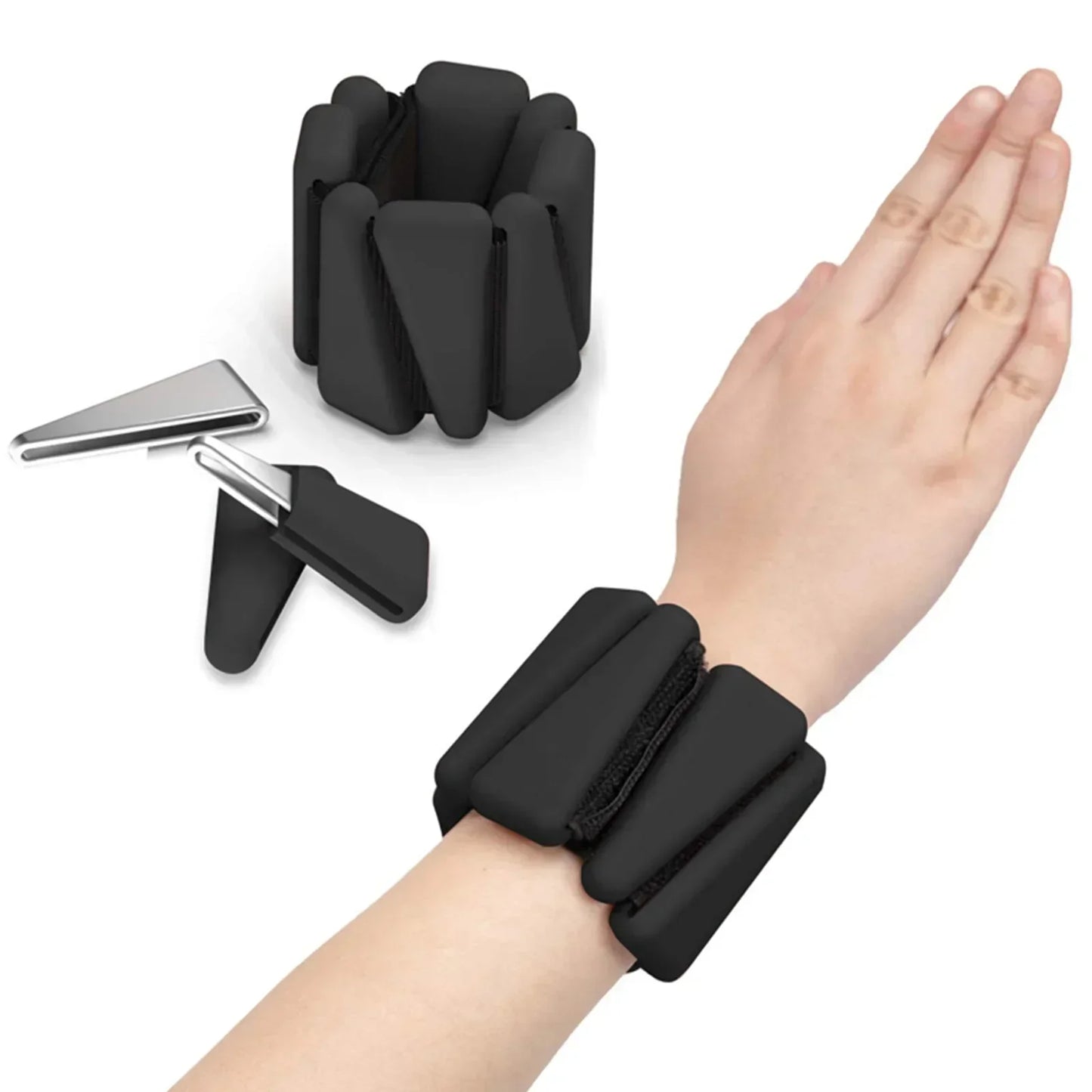 1/2lbs Exercise Triangle Silicone Adjustable Weight Wristband