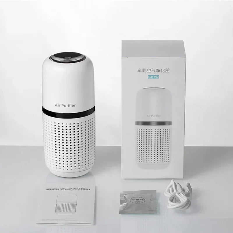 Portable Car Air Purifier USB Rechargeable