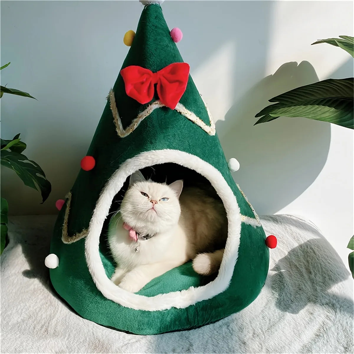 Christmas Bed Warm Cat House, Dog Habitat