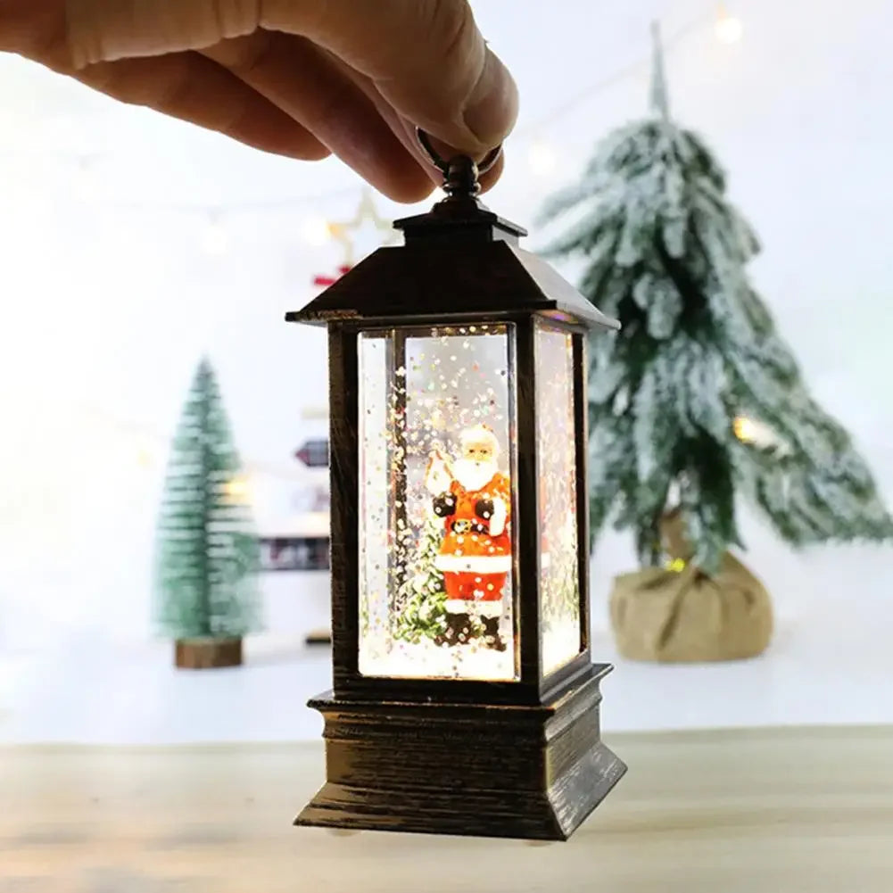 Christmas Santa Lantern Wind Lights Merry Christmas Decoration