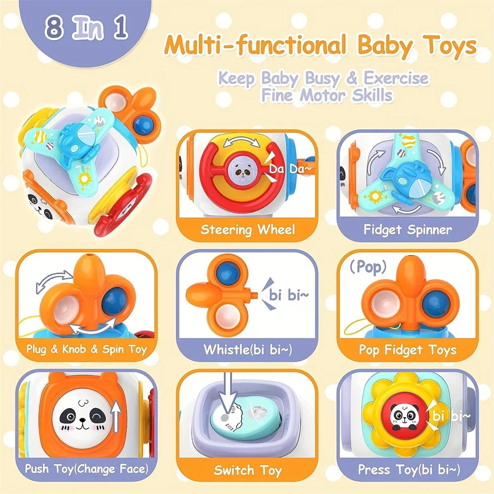 8 In 1 Busy Cube Baby Toy