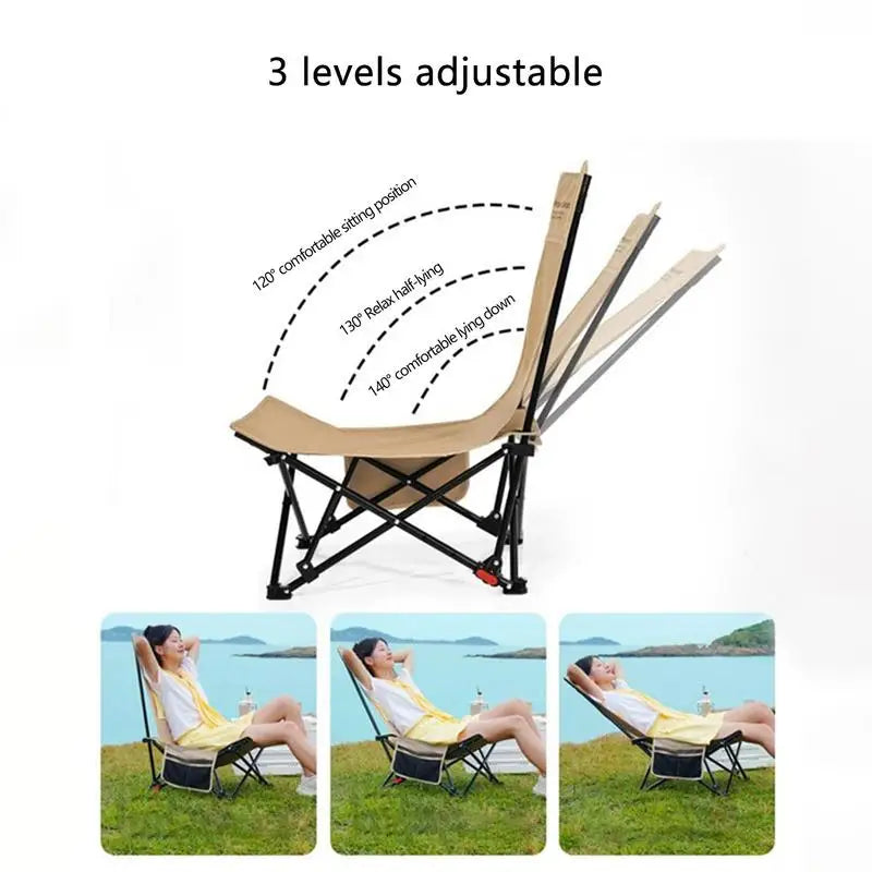 Outdoor Portable Foldable Ultra-Light Chaise Lounge Chair