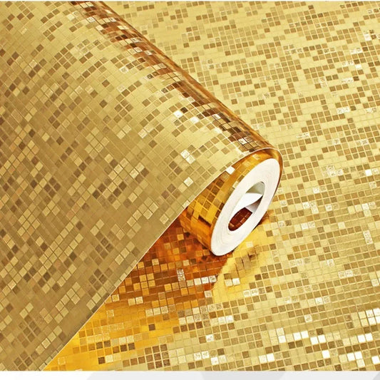 Waterproof Luxury Metallic Glitter Foil Wall Paper