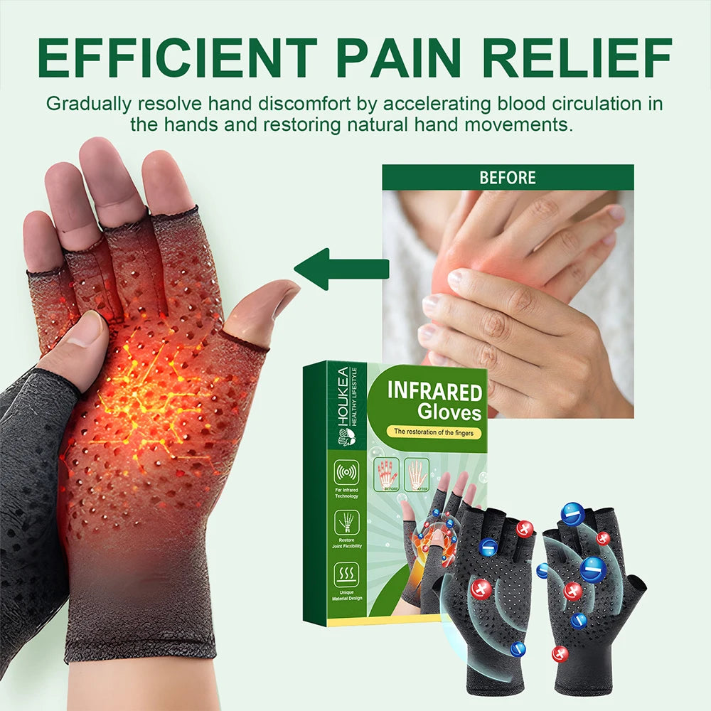 Compression Arthritis Gloves Wrist Support Therapy Pain Relief