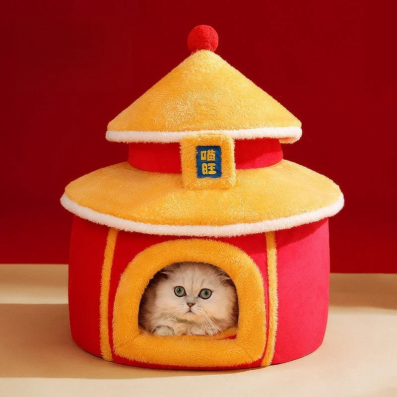 Palace Bed House Fall Winter Deep Sleep Plush