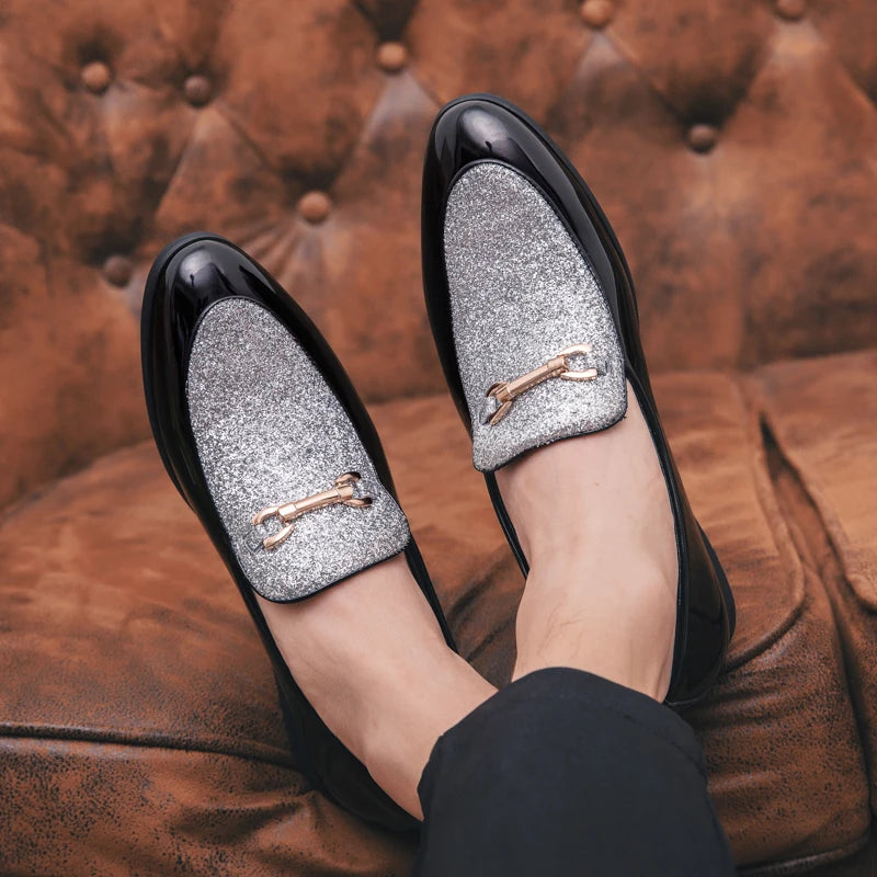 Business Leather Shoes Men's Casual Slip-On Loafers