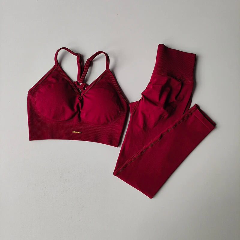 Seamless Hip Lifting Fitness Set Women's