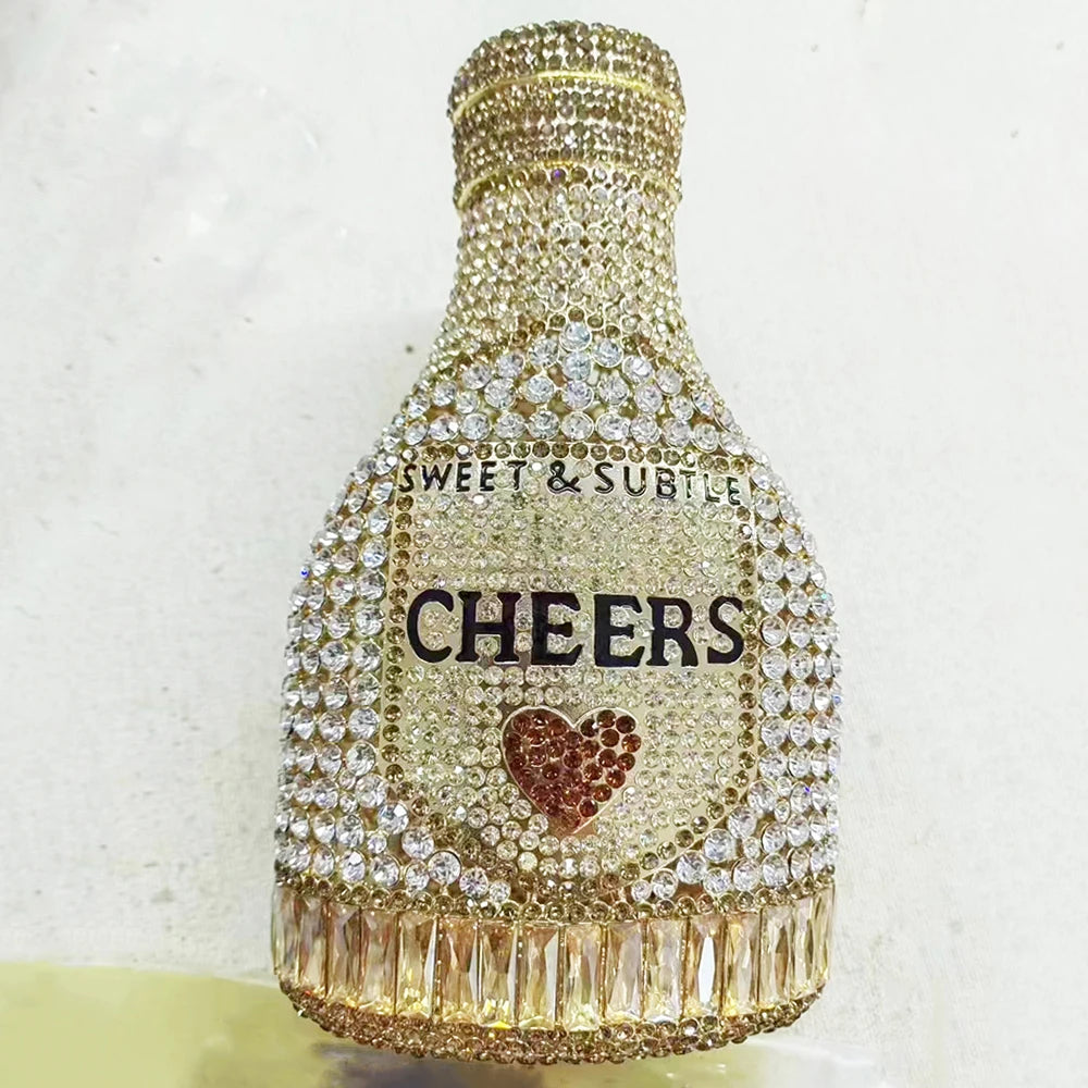 New Arrival Bottle Crystal Evening Bag