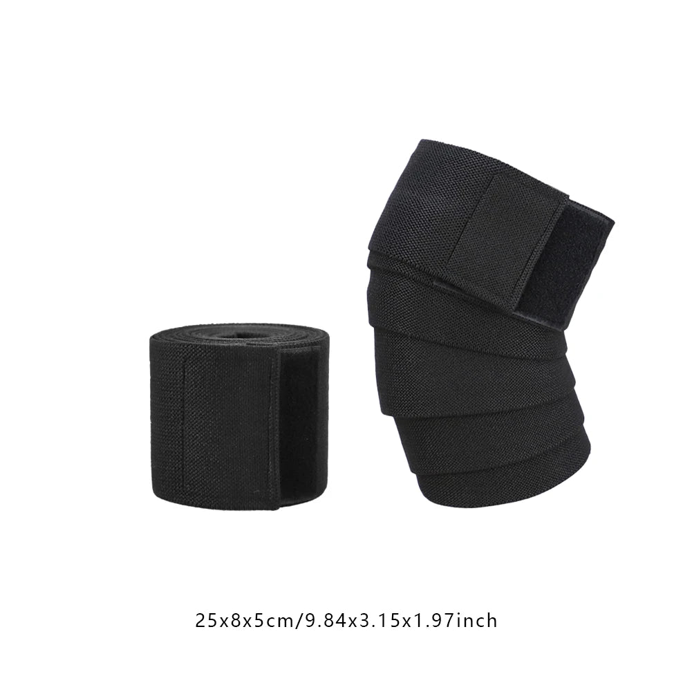 Gym Weight Lifting Leg Knee Compression Training Wraps