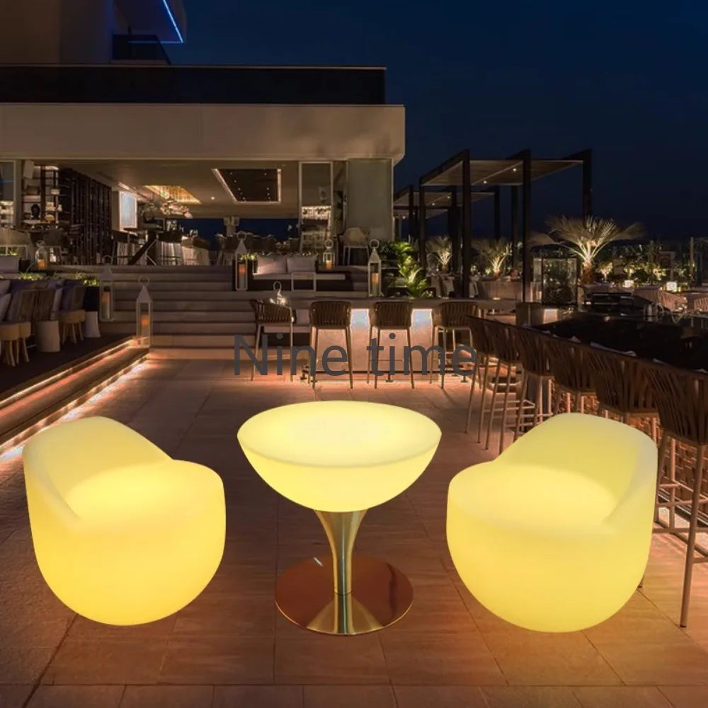 Bright Bar Patio Decor Led Tables Outdoor