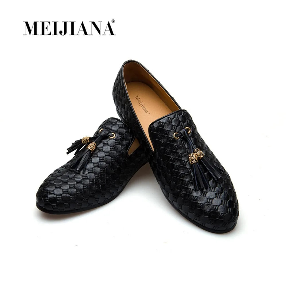 Men Formal Loafers Tassel Style Casual Moccasins Shoes