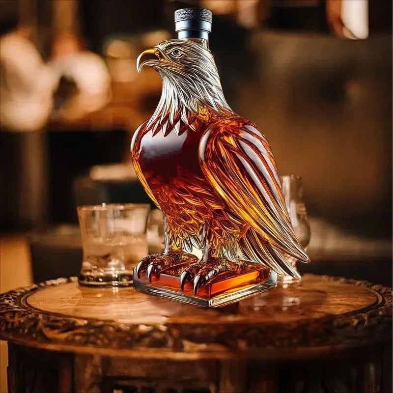 300ml Eagle Shape Whiskey Decanter Borosilicate Glass
