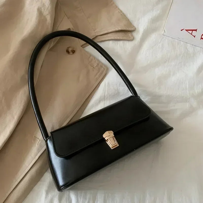 Fashion Underarm Shoulder Bag Solid Color