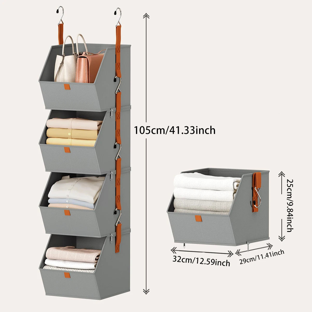 Hanging Closet Organizer 4 Tier