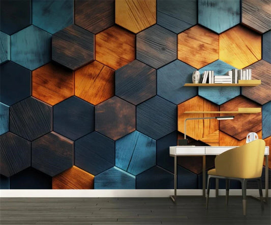 3D Abstract Geometric Background Wallpaper