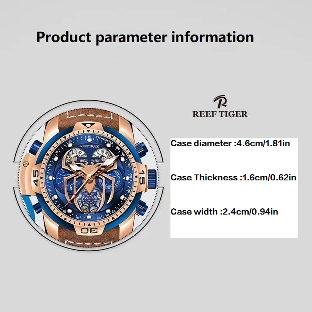 Spider Dial Men's Automatic Wristwatches