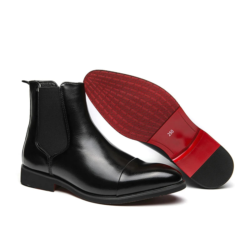 Chelsea Red Sole Slip-On Boots