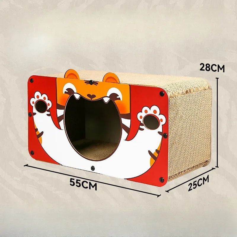 Fun Cat House Vintage TV Radio Cat Scratcher
