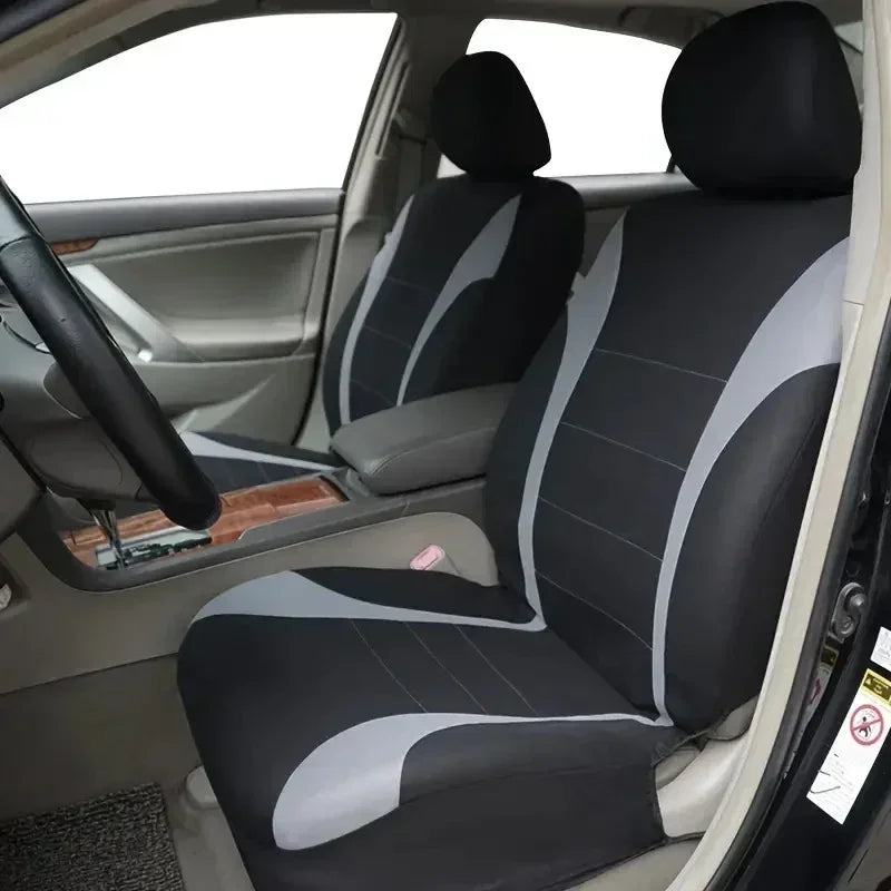 Seat Cover Polyester Fabric 7 Piece Set Four Season Universal