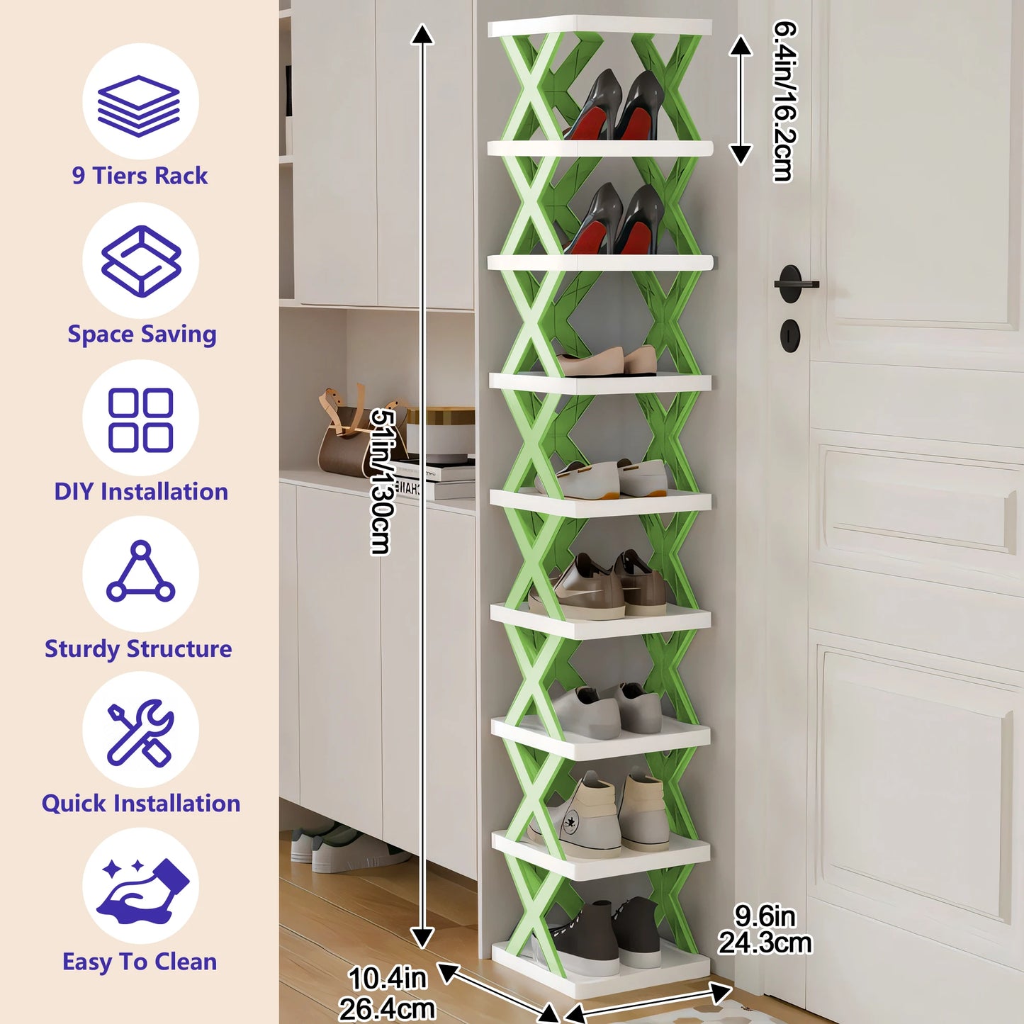 Shoe Rack Storage Organizer Foldable Multi-Layer