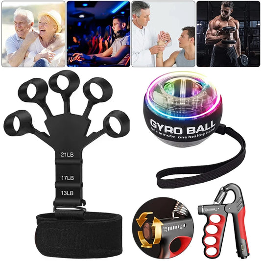 LED Gyroscopic Ball Arm Hand Muscle Strength Trainer