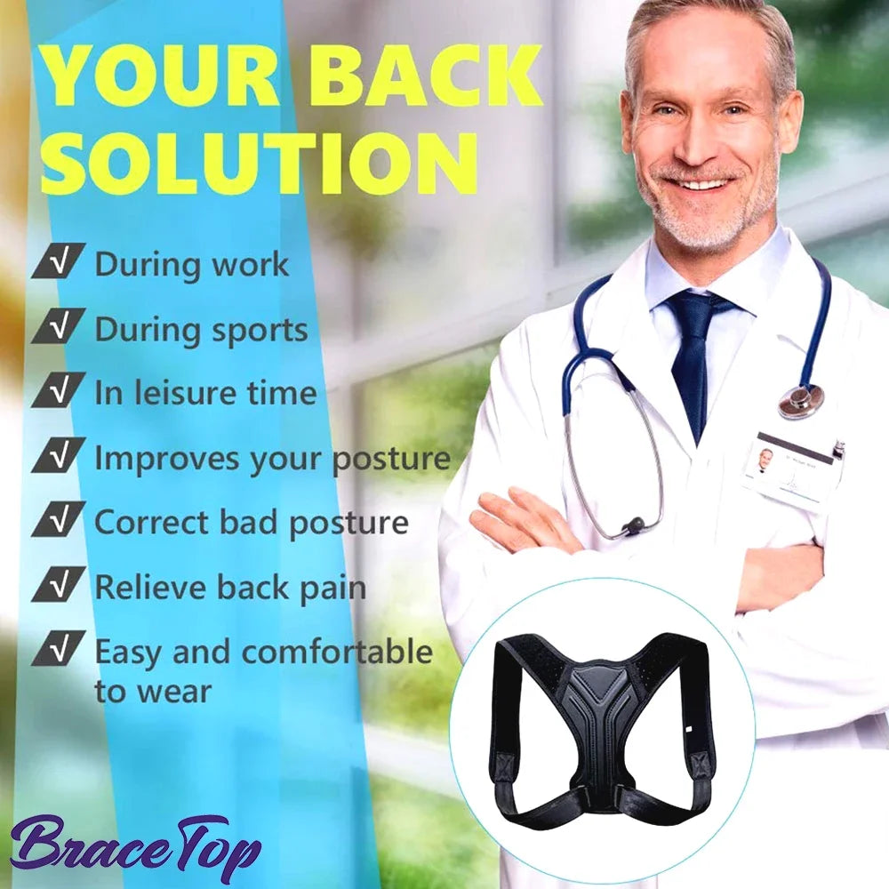 Adjustable Back Shoulder Posture Corrector Belt