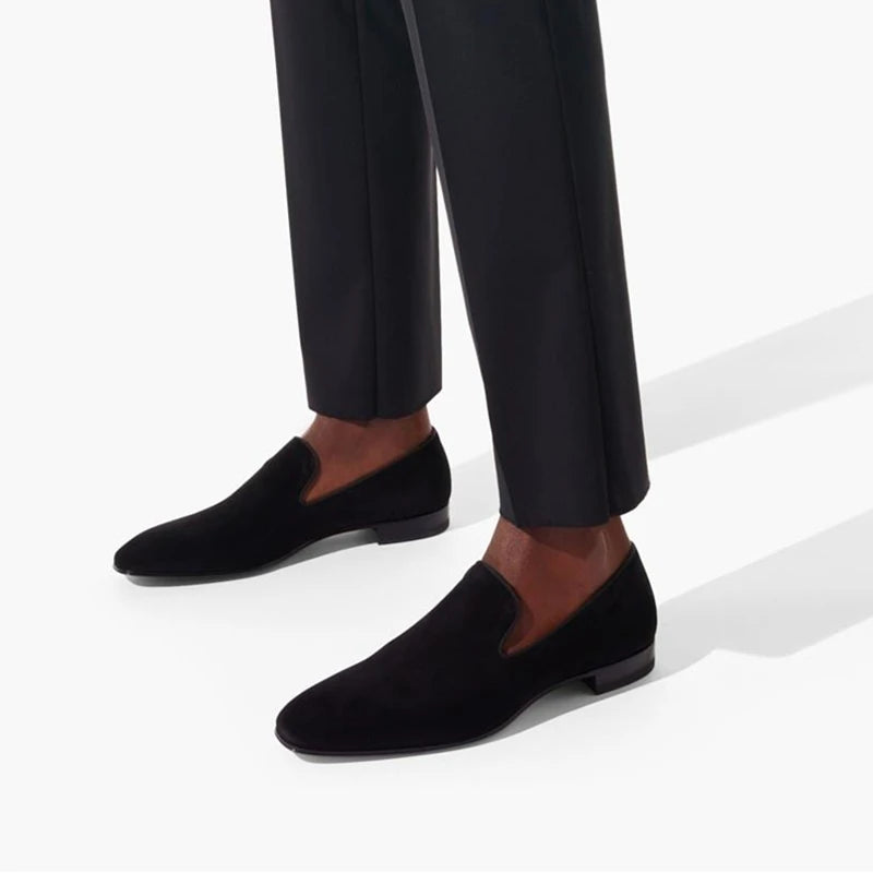 Red Bottom Loafers Slip-On