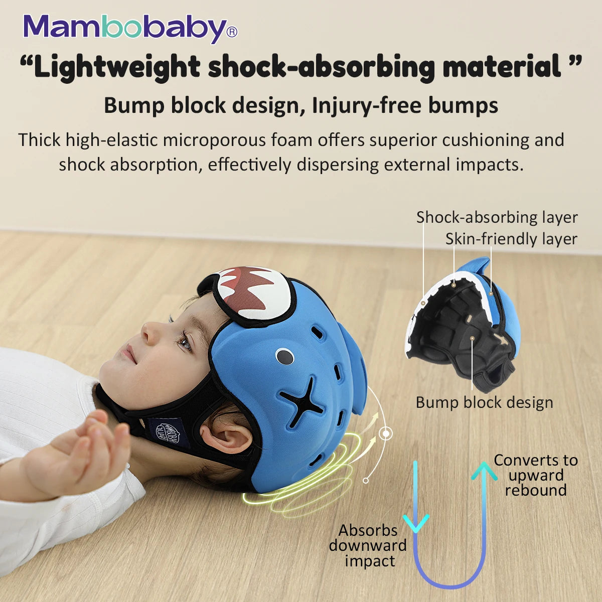 Safe Anti-Shock Baby Helmet Toddler Protector Headgear