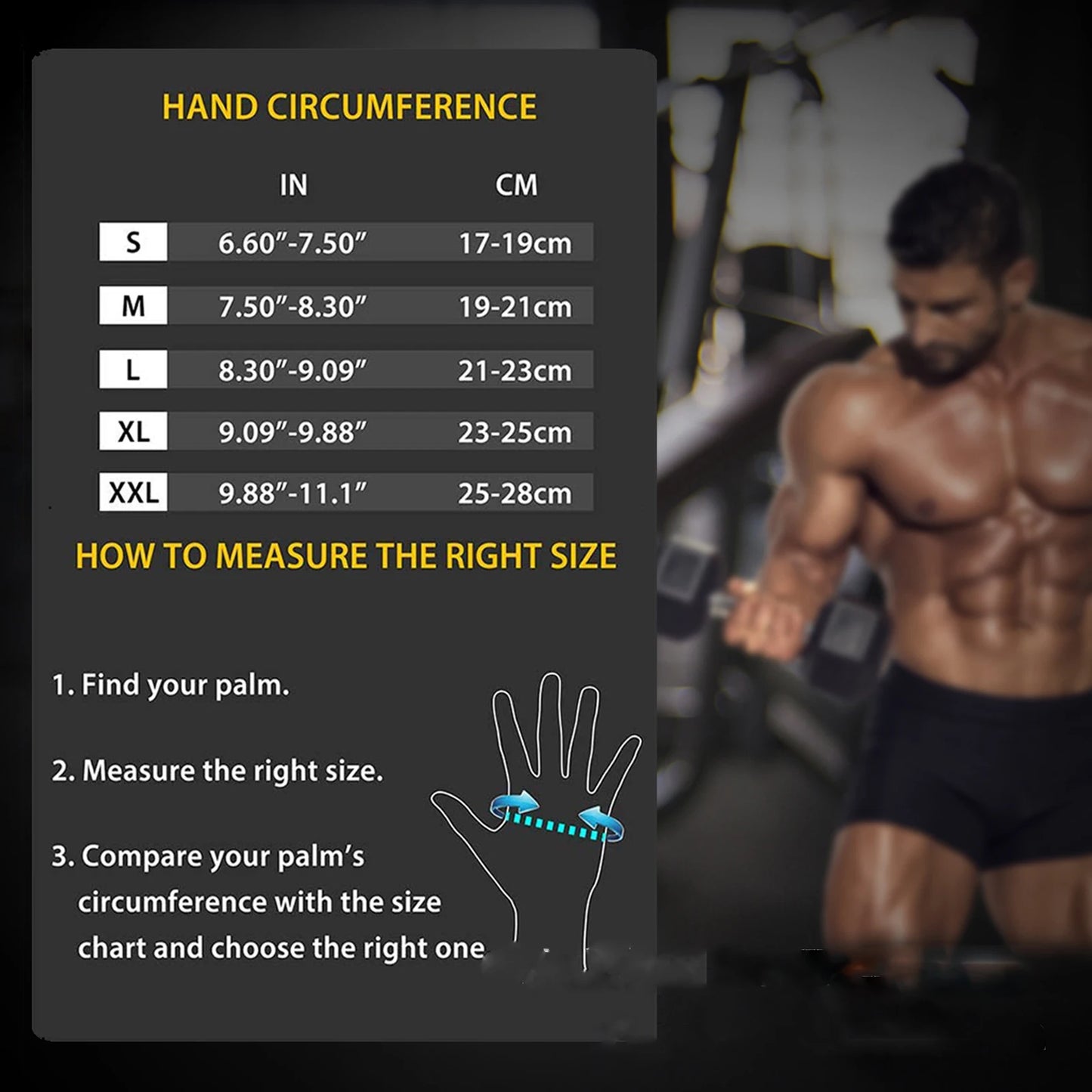 Bodybuilding Gym Gloves for Men Women Anti-Slip