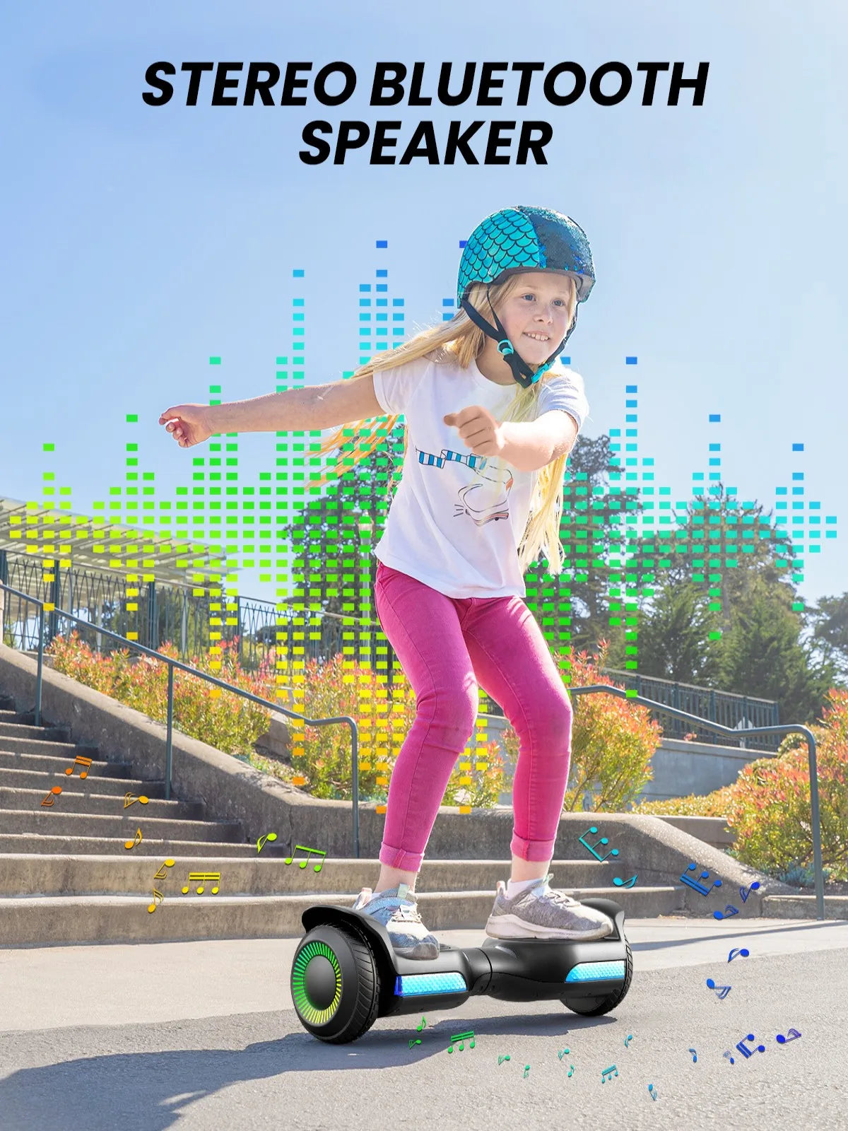 6.5" All Terrain Hoverboard w/ LED Lights & Bluetooth Speaker