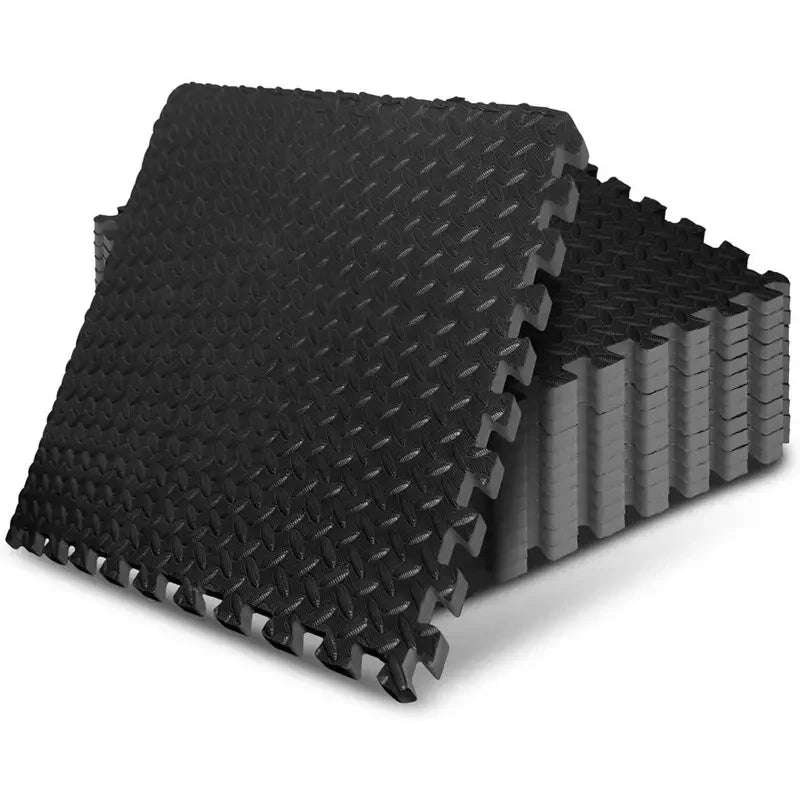 12pcs 30*30cm Sports Protection Gym Mat EVA Cross Pattern