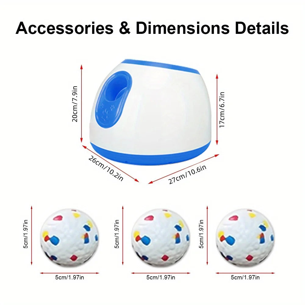 Small Dog Automatic Ball Thrower Launch Distance 10-30ft