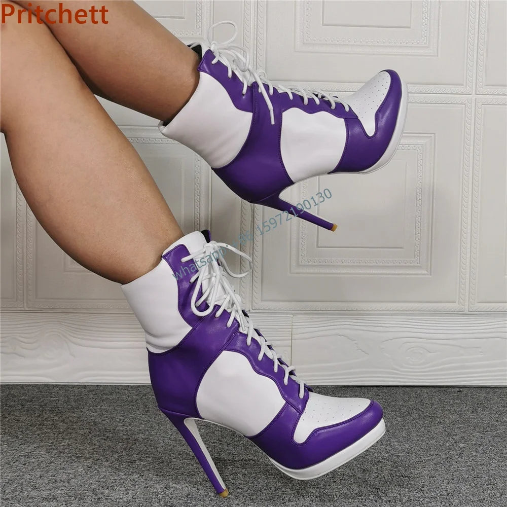 Round Toe Cross Tied Breathable Pumps Unique Fashion