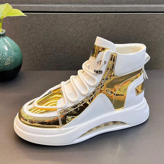Mens High Top Designer Trending Sneakers