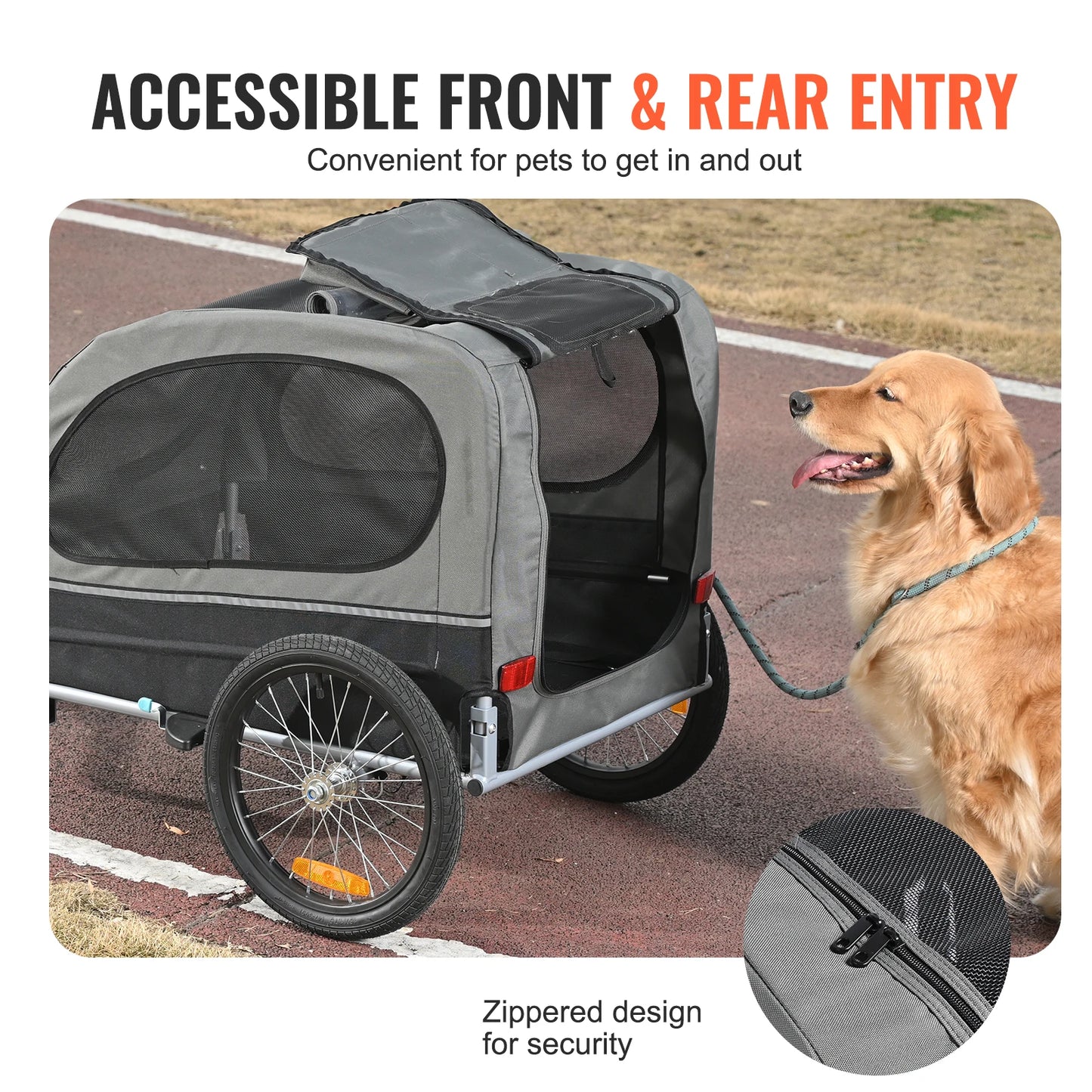 Dog Trailer Pet Cart Bicycle Carrier