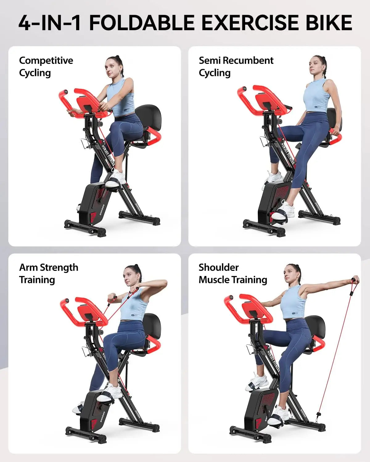 Foldable Fitness Stationary Bike