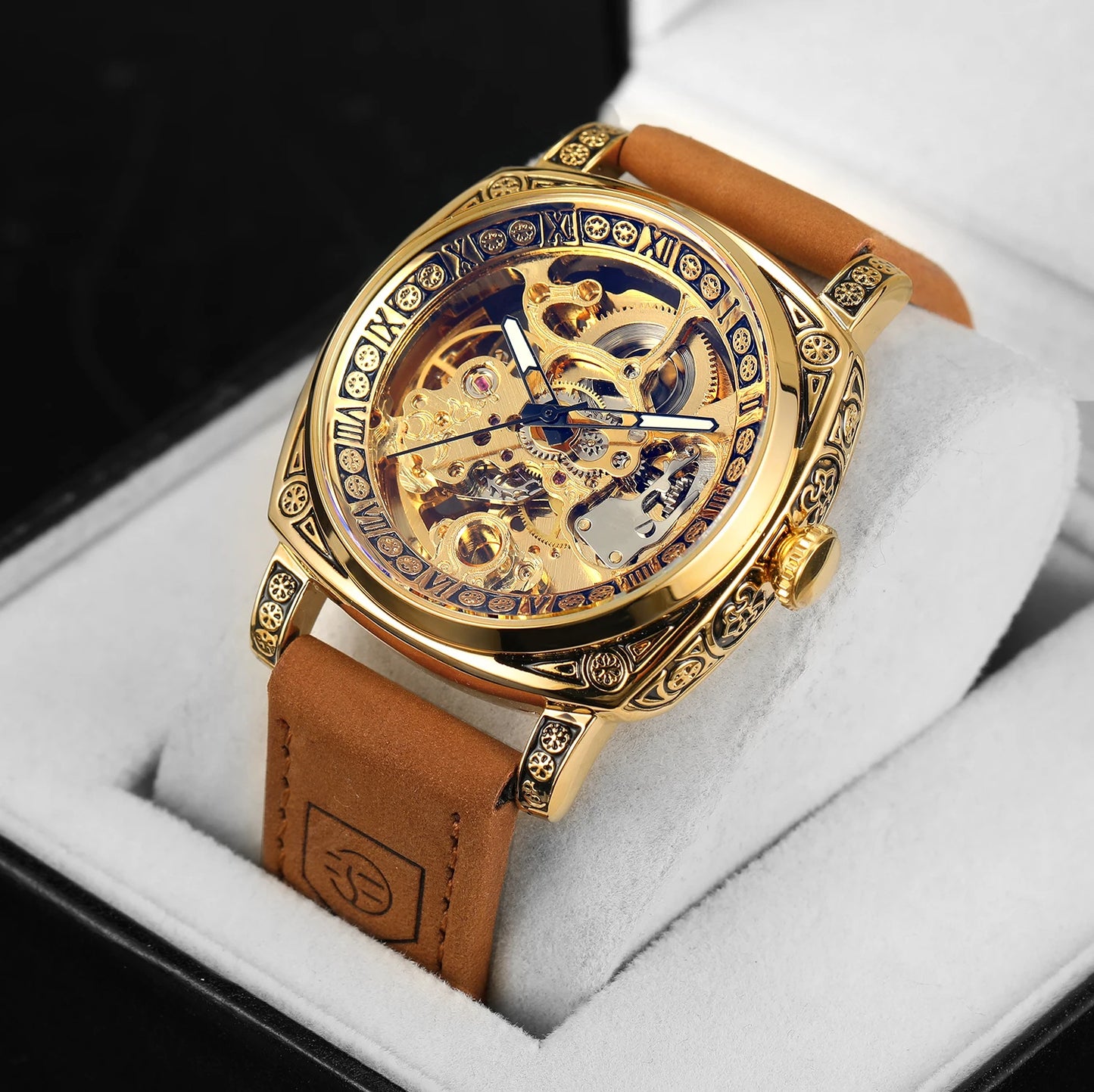 Retro Skeleton Automatic Mechanical Watch