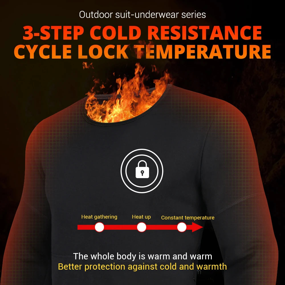 Heated Thermal Underwear Men Women