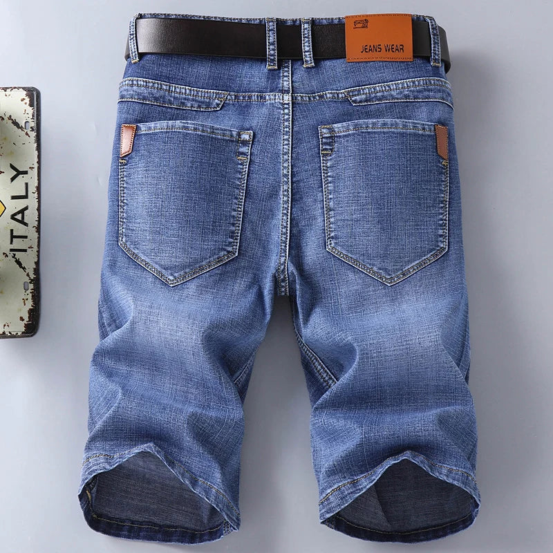 Stretch Black Blue Fashion Design Men's Shorts